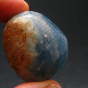 Nice Lemurian Aquatine Blue Calcite Tumbled From Argentina - 1.4" - 27.40 Grams