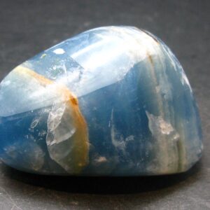 Nice Lemurian Aquatine Blue Calcite Tumbled From Argentina - 1.9" - 61.35 Grams
