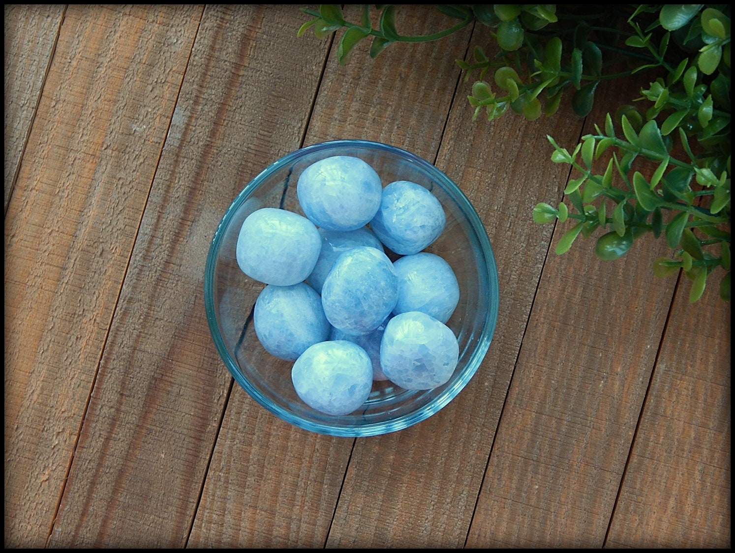Tumbled Blue Calcite