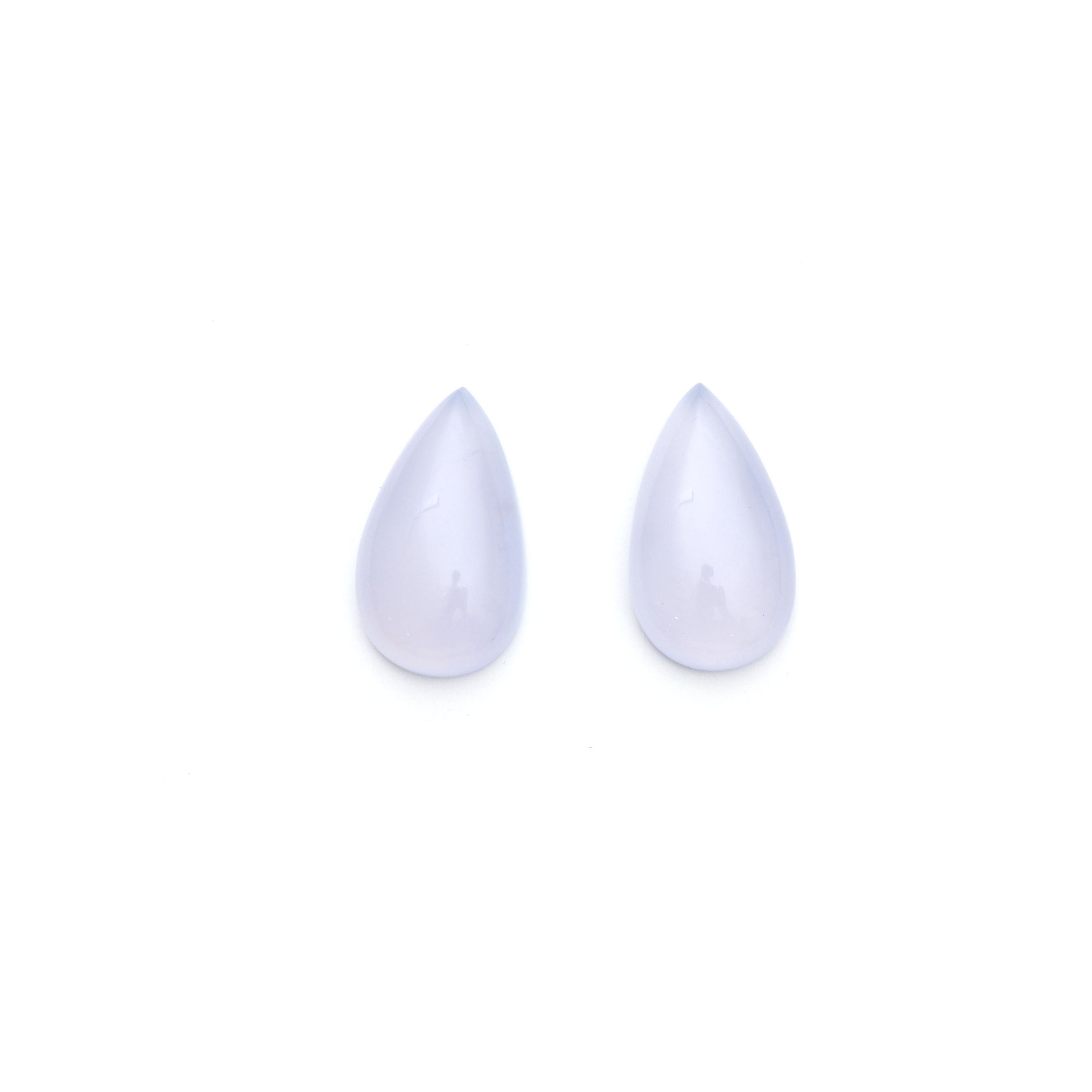 Aaa Quality Natural Blue Chalcedony Smooth Pear Cabochon Gemstone | 18x31 Mm | Gemstone Cabochon | Pair ( 2 Pieces ) Aaa Quality Natural Blue Chalcedony Smooth Pear Cabochon Gemstone | 18x31 Mm | Gemstone Cabochon | Pair ( 2 Pieces )