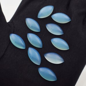 Natural Blue Chalcedony Smooth Marquise Shape Calibrated Flatback Cabochon Wholesale Gemstone For Jewelry Making All Sizes Available Natural Blue Chalcedony Smooth Marquise Shape Calibrated Flatback Cabochon Wholesale Gemstone For Jewelry Making All Sizes Available