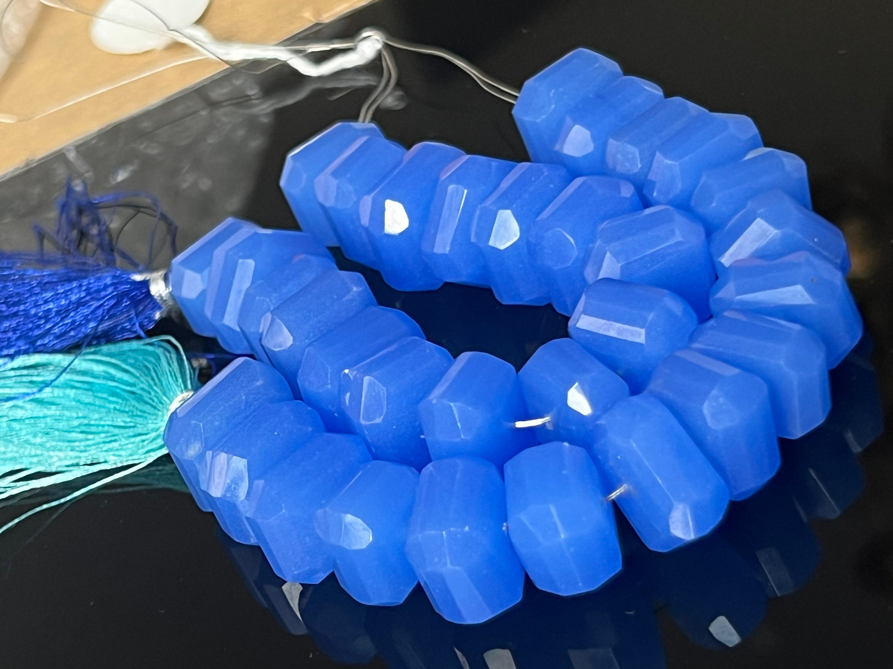 Bright Blue Chalcedony Nuggets