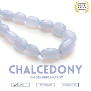 Blue Chalcedony Smooth Tumble Beads, 10.5x15 To 16x24 Mm, Chalcedony Jewelry Making Beads, 21 Inches Full Strand, Plain Chalcedony Beads