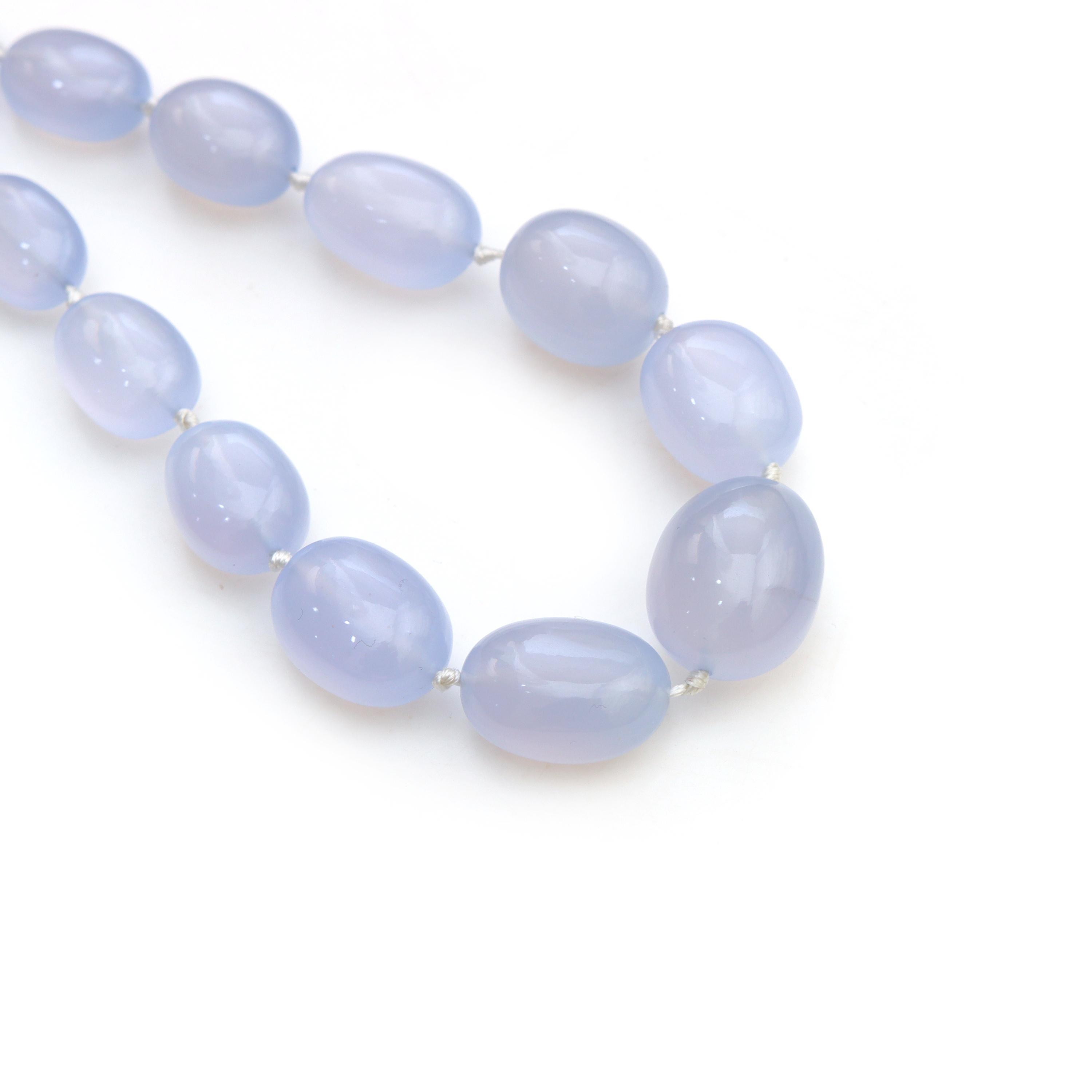Blue Chalcedony Smooth Tumble Beads, 12x15.5 To 18x22 Mm, Chalcedony Jewelry Making Beads, Plain Chalcedony Beads, 20 Inches Full Strand Blue Chalcedony Smooth Tumble Beads, 12x15.5 To 18x22 Mm, Chalcedony Jewelry Making Beads, Plain Chalcedony Beads, 20 Inches Full Strand
