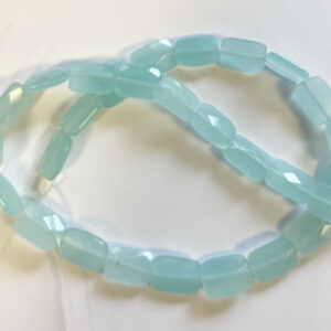 Blue Chalcedony 14x10x4mm Faceted Rectangle Gemstone Beads - 15.5 inch strand Blue Chalcedony 14x10x4mm Faceted Rectangle Gemstone Beads - 15.5 inch strand