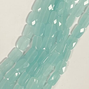 Blue Chalcedony 14x10x5mm Faceted Rectangle Gemstone Beads-- 15.5 inch strand Blue Chalcedony 14x10x5mm Faceted Rectangle Gemstone Beads-- 15.5 inch strand