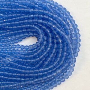 Blue Chalcedony 6mm Faceted Round Gemstone Bead--15.5 inch strand Blue Chalcedony 6mm Faceted Round Gemstone Bead--15.5 inch strand
