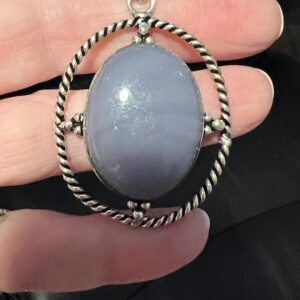 Blue Chalcedony Pendant