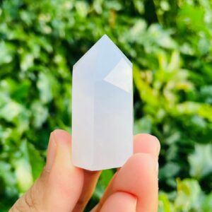 Blue Chalcedony Crystal Tower Point (35g)