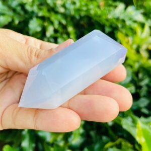 Blue Chalcedony Crystal Point Tower (72.7g)
