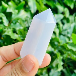 Blue Chalcedony Crystal Tower Point (55.8g)