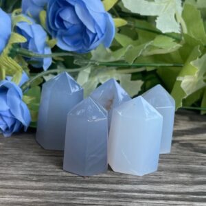 Blue Chalcedony Point, Blue Chalcedony, Qty. 1