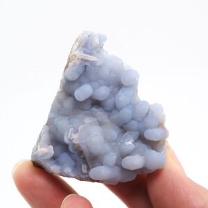 Blue Chalcedony After Anhydrite Peru Mineral Specimen