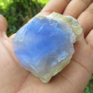 Raw Blue Chalcedony Rough ... Big Stone. 331.25 Crt
