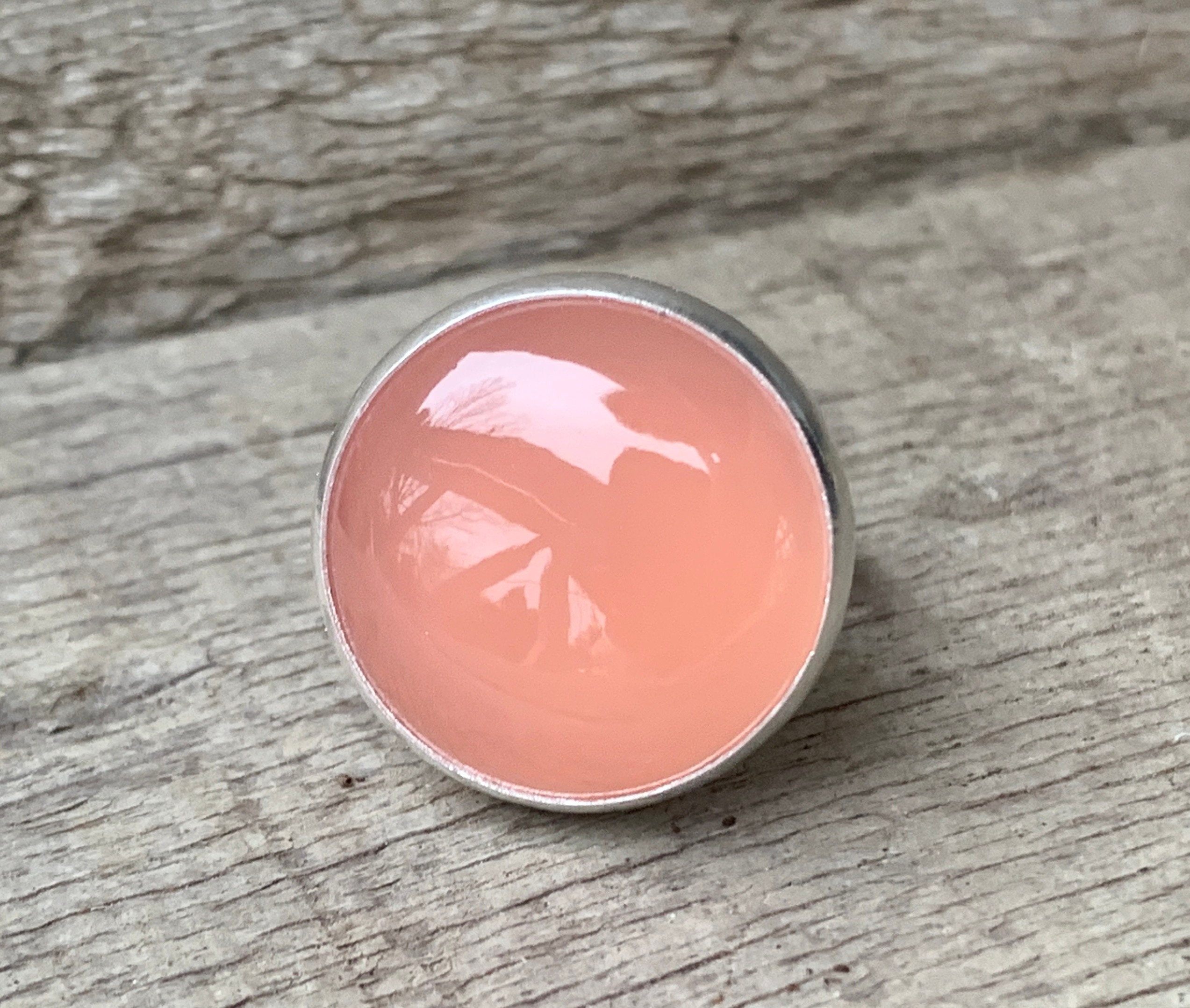Romantic Elegant Rose Pink Or Aqua Blue Chalcedony Sterling Silver Ring , Chalcedony Ring , Pink Stone Ring , Blue Stone Ring , Custom Ring