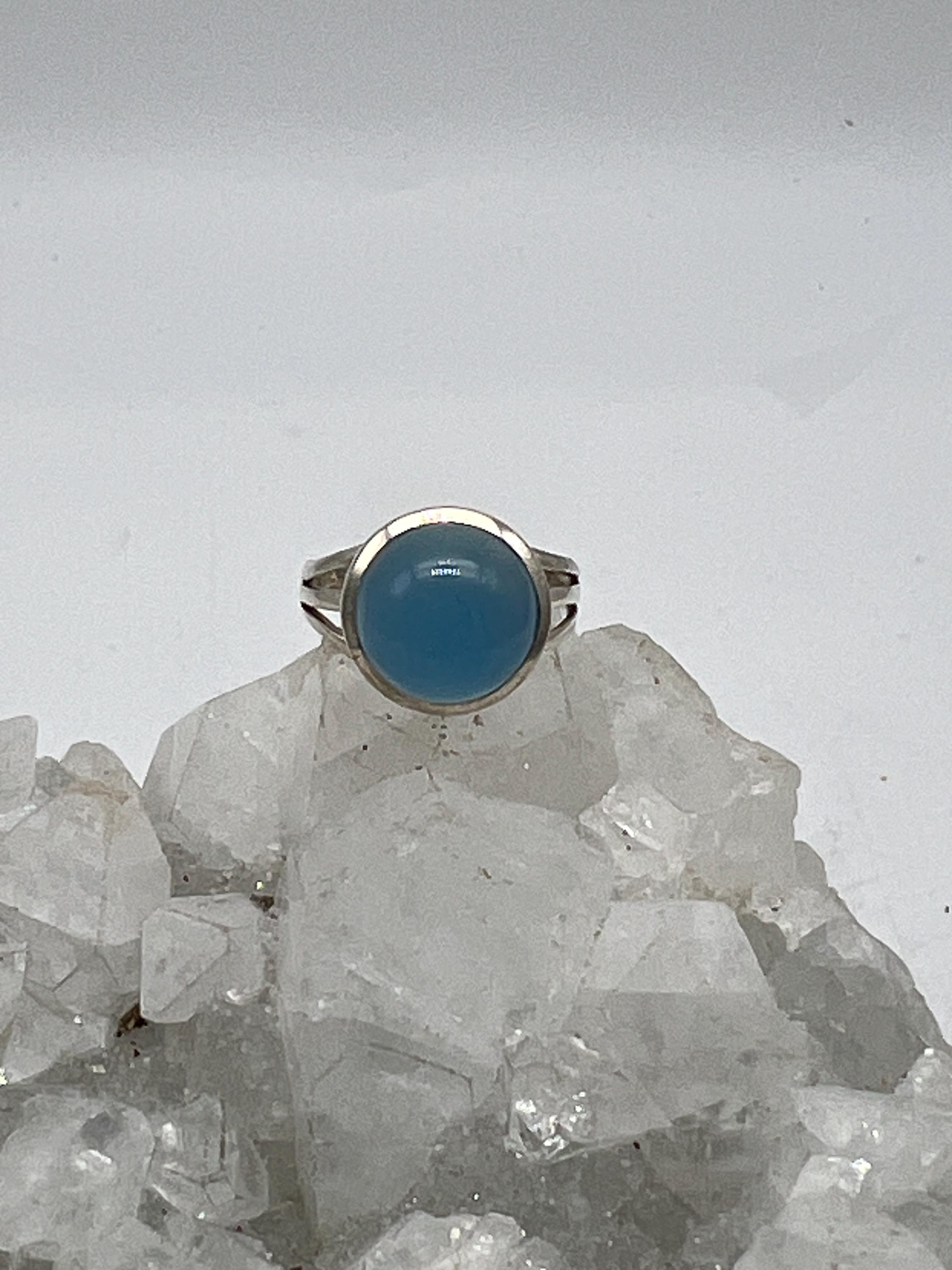 Blue Chalcedony Ring, Size 6