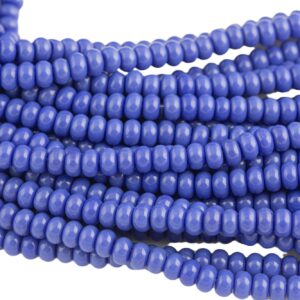 4x6mm Crystal Smooth Roundel 1 Or 2 Or 5 Or 10 Strands- 16 Inch Strand- Blue Chalcedony