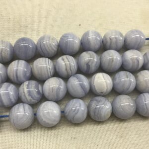 Special Offer Blue Chalcedony 14mm Round Natural Gemstone Beads 15inch