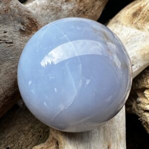 Soothing Blue Chalcedony Sphere
