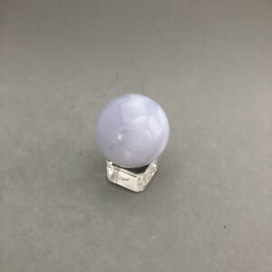 Blue Chalcedony Sphere (1 5/8" Diameter) For Meditation Throat Chakra Channeling Light Language Stone Crystal Sphere Metaphysical Witch
