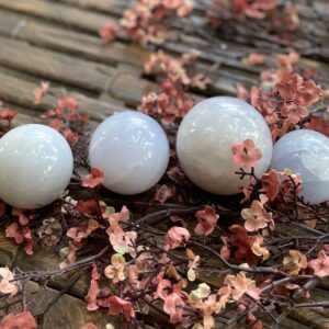Blue Chalcedony Sphere, Blue Chalcedony, Qty. 1, You Pick