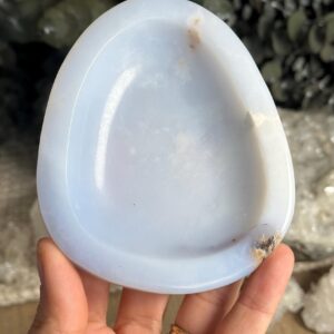 Turkish Blue Chalcedony Bowl, Dish, Ring Holder, Jewelry Holder Turkey