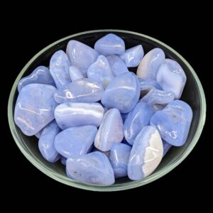 Blue Chalcedony 1.2-1.4" Tumble Stone #lv2721