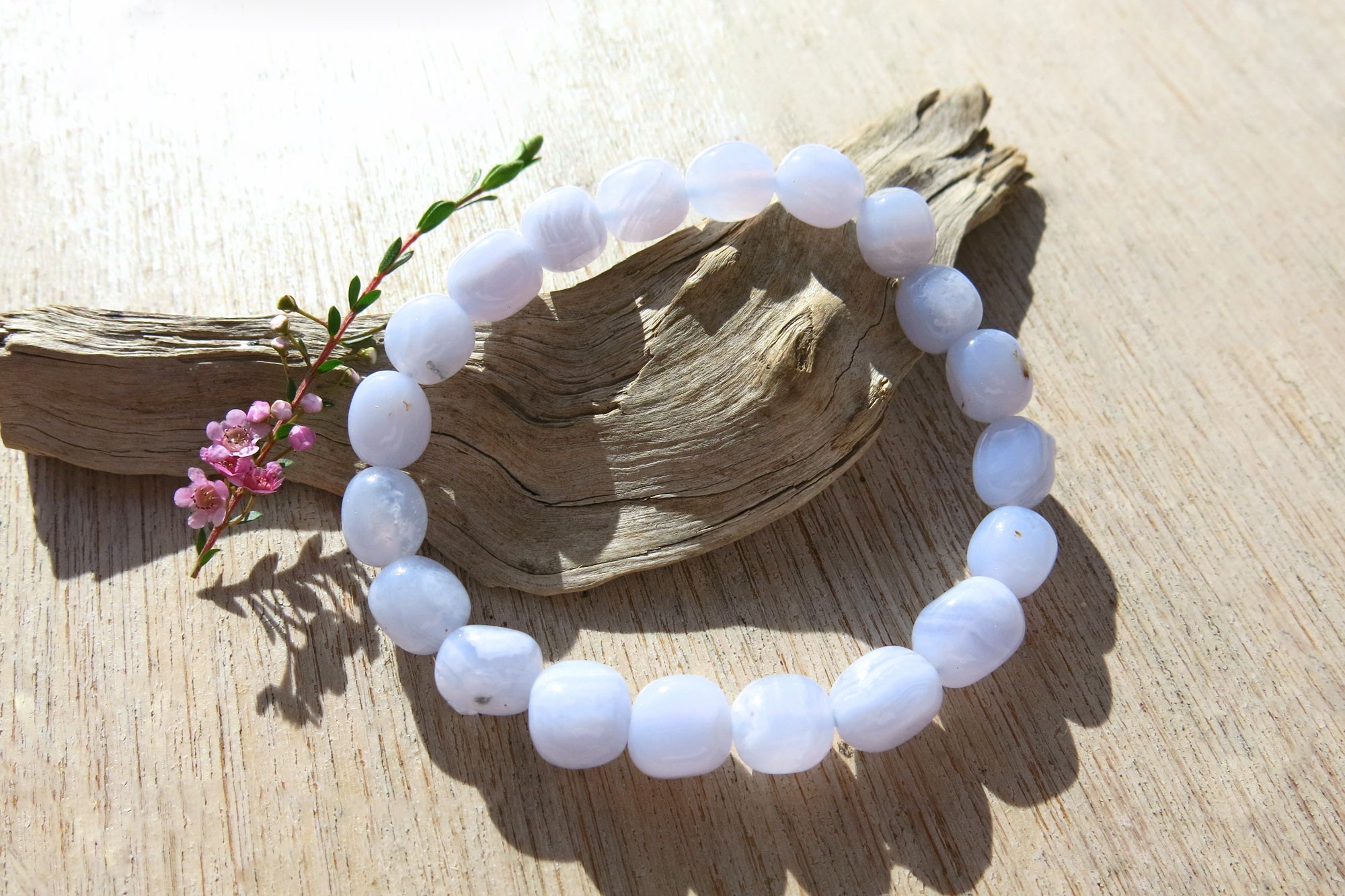 Blue Lace Agate Bracelet Blue Lace Agate Bracelet