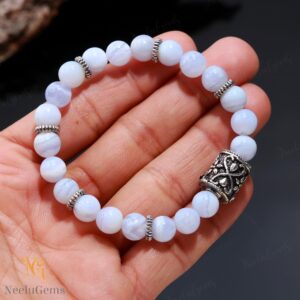 Aaa Blue Lace Agate Bracelet 8mm, Rare Genuine Calming Stone, Throat Chakra Healing Jewelry, Anti-anxiety Gift For Women, Peace & Serenity Aaa Blue Lace Agate Bracelet 8mm, Rare Genuine Calming Stone, Throat Chakra Healing Jewelry, Anti-anxiety Gift For Women, Peace & Serenity