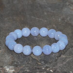 Blue Lace Agate Bracelet, Brazilian Gemstone Beaded Bracelet Blue Lace Agate Bracelet, Brazilian Gemstone Beaded Bracelet