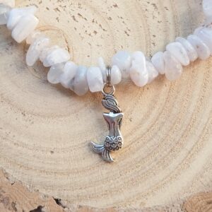 Blue Lace Agate Mermaid Gemstone Bracelet - Siren Jewellery Blue Lace Agate Mermaid Gemstone Bracelet - Siren Jewellery