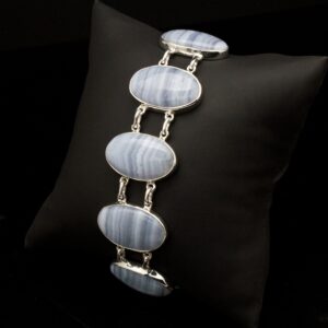 Sterling Silver Blue Lace Agate Bracelet Sterling Silver Blue Lace Agate Bracelet