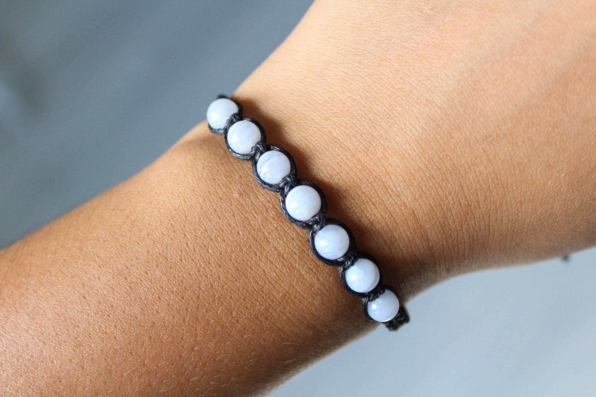 Blue Lace Agate Bracelet Blue Lace Agate Bracelet