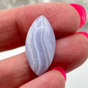 Blue Lace Agate Cabochon 11.46CT Blue Lace Agate Cabochon 11.46CT