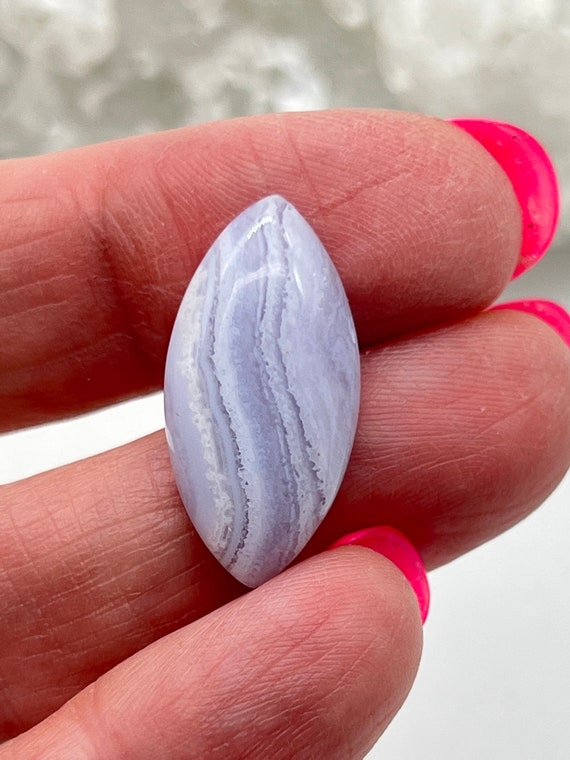 Blue Lace Agate Cabochon 11.46ct Blue Lace Agate Cabochon 11.46ct