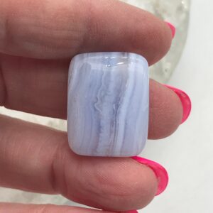 Blue Lace Agate Cabochon 21.76CT Blue Lace Agate Cabochon 21.76CT