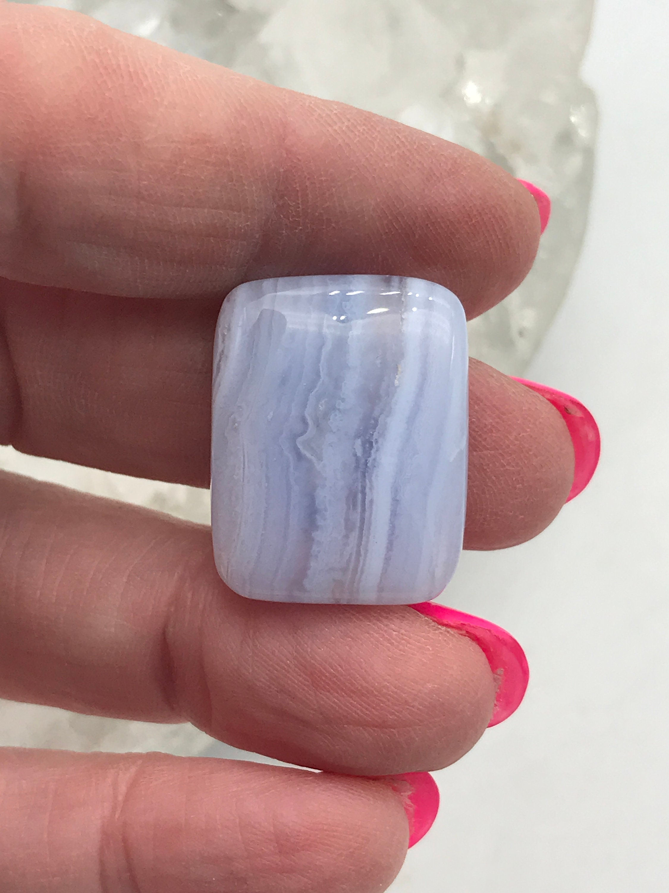 Blue Lace Agate Cabochon 21.76ct