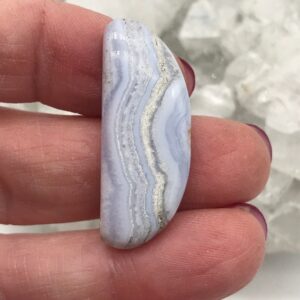 Blue Lace Agate Cabochon 25.70CT Blue Lace Agate Cabochon 25.70CT