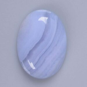 25mm Blue lace agate oval flatback cab cabochon