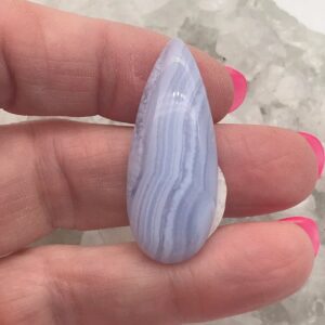 Blue Lace Agate Cabochon 27.00CT Blue Lace Agate Cabochon 27.00CT