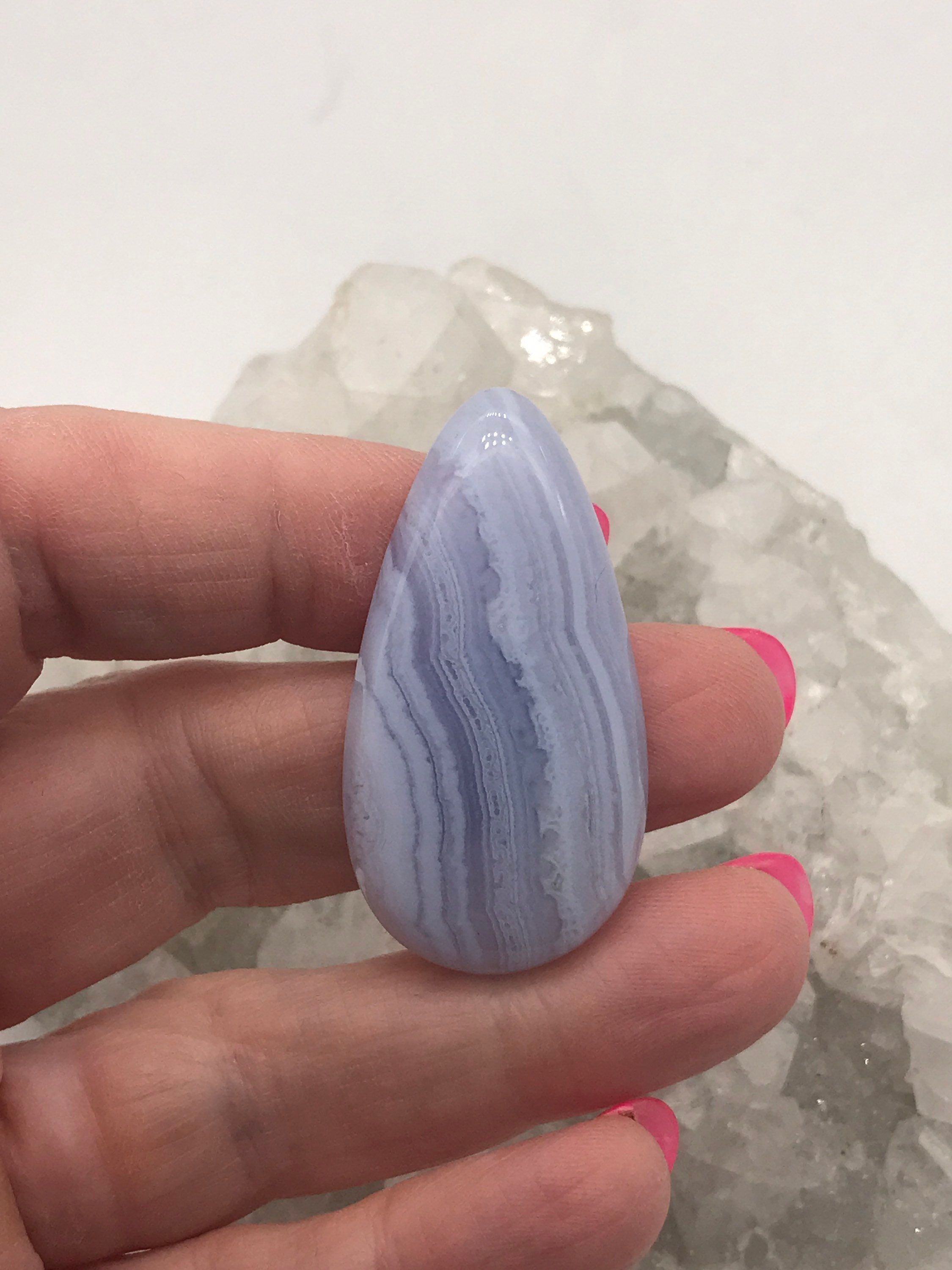 Blue Lace Agate Cabochon 57.55ct