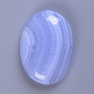 g2904.6 30mm Blue Lace agate oval flatback cab cabochon