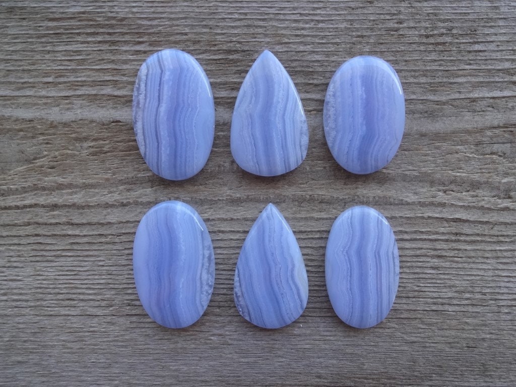 Blue Lace Agate Cabochon, Natural Blue Stone Cabochon, Blue Lace Agate Gemstone, Oval Shape Blue Lace Agate Blue Lace Agate Cabochon, Natural Blue Stone Cabochon, Blue Lace Agate Gemstone, Oval Shape Blue Lace Agate