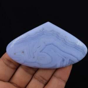 Blue Lace Agate Stone, Large Bluelace Agate Cabochon, Crystal From Namibia, Throat Chakra, Calming Stone Healing Crystal And Stone, Jewelry Blue Lace Agate Stone, Large Bluelace Agate Cabochon, Crystal From Namibia, Throat Chakra, Calming Stone Healing Crystal And Stone, Jewelry