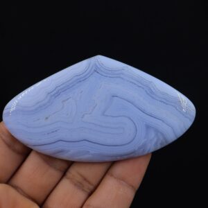 Blue Lace Agate Stone, Large Bluelace Agate Cabochon, Crystal From Namibia, Throat Chakra, Calming Stone Healing Crystal And Stone, Jewelry Blue Lace Agate Stone, Large Bluelace Agate Cabochon, Crystal From Namibia, Throat Chakra, Calming Stone Healing Crystal And Stone, Jewelry