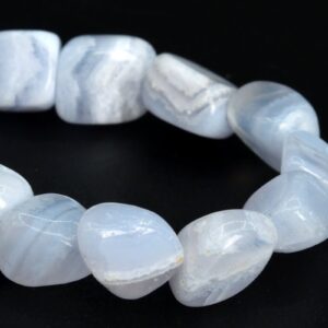 3-10MM Blue Blue Lace Agate Beads Pebble Granule AAA Genuine Natural Gemstone Half Strand Loose Beads 7.5" Bulk Lot Options (107069h-2252)