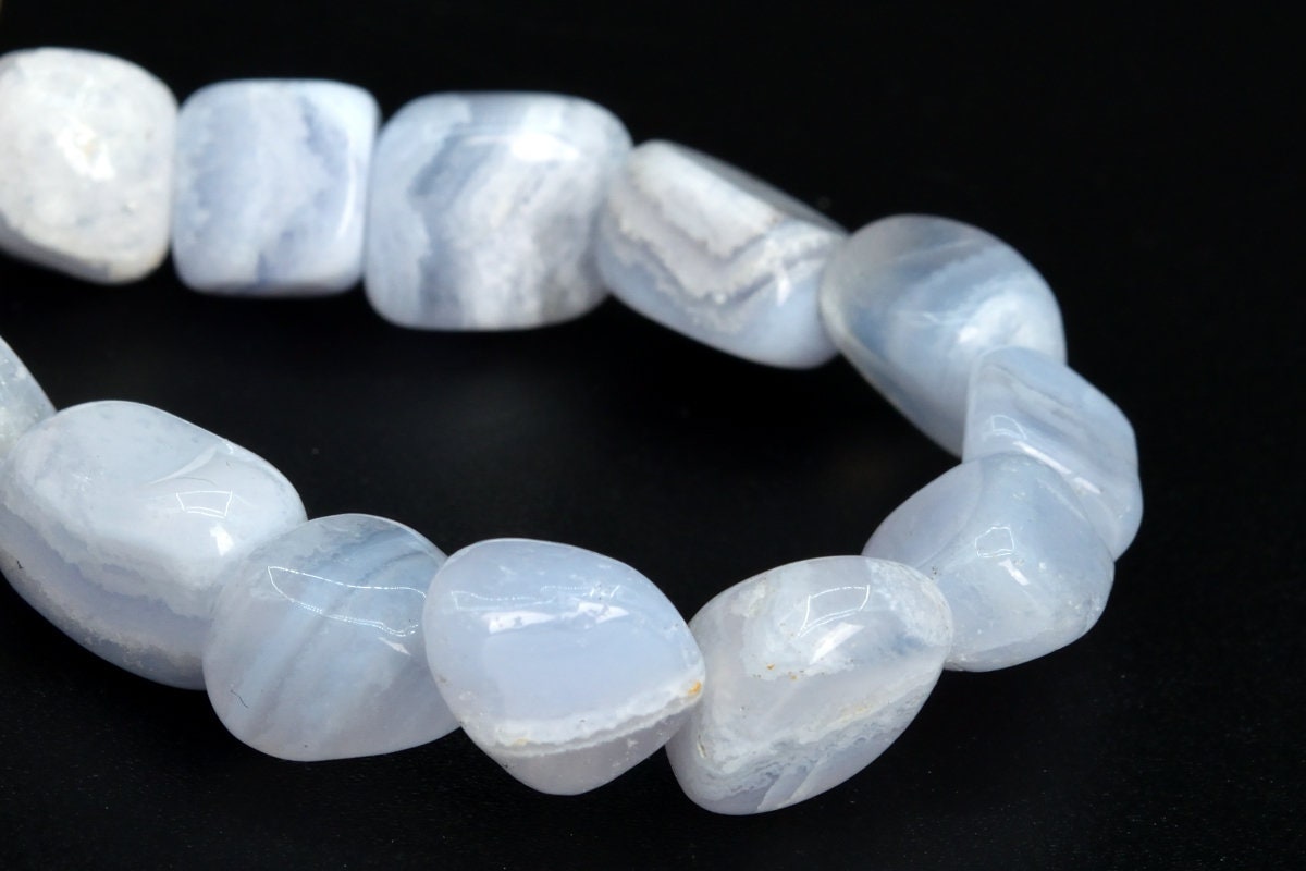 3-10mm Blue Blue Lace Agate Beads Pebble Granule Aaa Genuine Natural Gemstone Half Strand Loose Beads 7.5" Bulk Lot Options (107069h-2252)