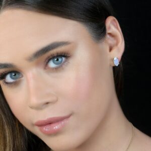 14k Gold Stud Earrings · Blue Lace Agate Earrings · Gold Marquise Earrings · Marquise Bridal Earrings · Post Stud Earrings For Women