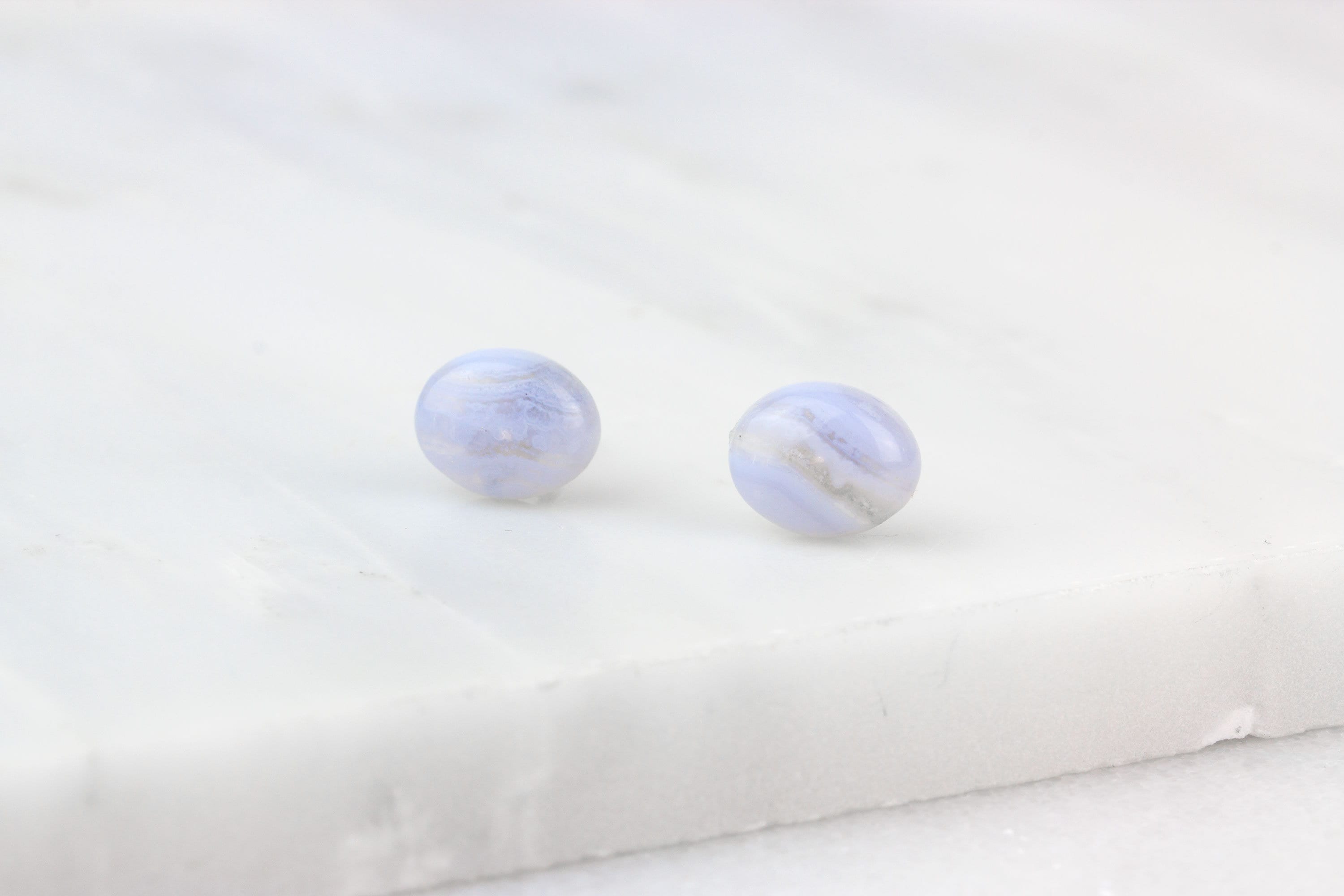 Blue Lace Agate, Agate Earrings, Blue Lace Agate Stud, Agate Stud Earrings, Something Blue, Blue Agate Studs, Silver Stud Earrings