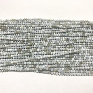 Special offer Faceted Blue Lace Agate 2.5mm Round Cut Genuine Gemstone Loose Beads 15 inch